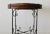 Mid-Century Modern Vintage Mid-Century Wicker Bamboo Side Table Scroll Base Detail For Sale - Image 3 of 12
