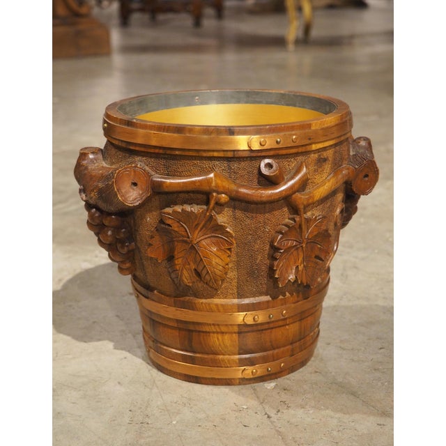 Early 1900s French Black Forest Style Champagne Bucket, Signed Boutillon For Sale In Dallas - Image 6 of 12