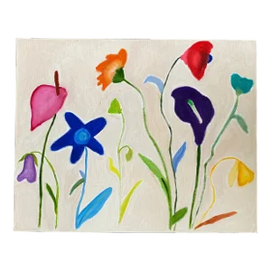 Jardin De Flores No. 11 Abstract Botanical Painting