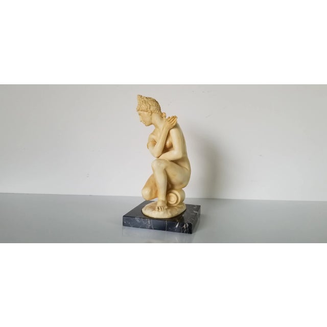A. Santini Italian Classic Venus Nude Female Sculpture on Marble Base/ Sold For Sale - Image 13 of 13