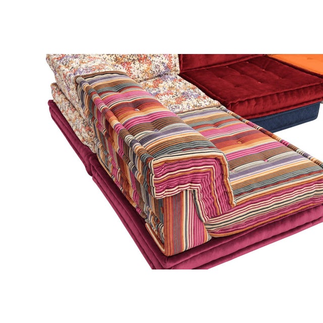 2010s Roche Bobois Mah Jong 18-Piece Missoni Sectional For Sale - Image 5 of 10