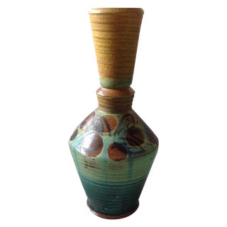 French Modern Art Studio Pottery Vase For Sale