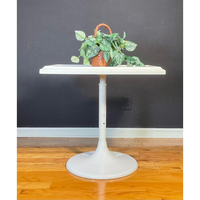 Vintage MidCentury Saarinen Style Table Pedestal Adjustable Height
