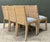 Vintage Woven Rattan Dining Chairs in Quadrille For Sale In West Palm - Image 6 of 18