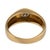 Vintage Diamond 14k Yellow Gold Bezel Engagement Ring, Size 8.5 For Sale In Los Angeles - Image 6 of 6