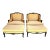 Pierre Deux Style French Country Provincial Bergere Lounge Chairs & Ottoman Pair For Sale