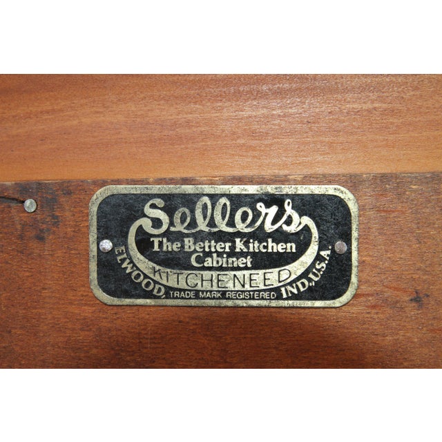 Early 20th Century Sellers Art Deco Kitchen Cabinet For Sale - Image 4 of 6