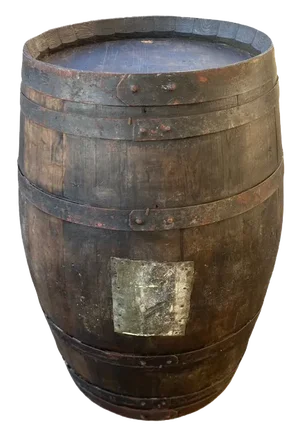 Vintage Wooden Barrel, 1930s