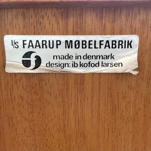 Wood Large Teak FA66 Sideboard by Ib Kofold Larsen for Faarup Møbelfabrik, 1966 For Sale - Image 7 of 11