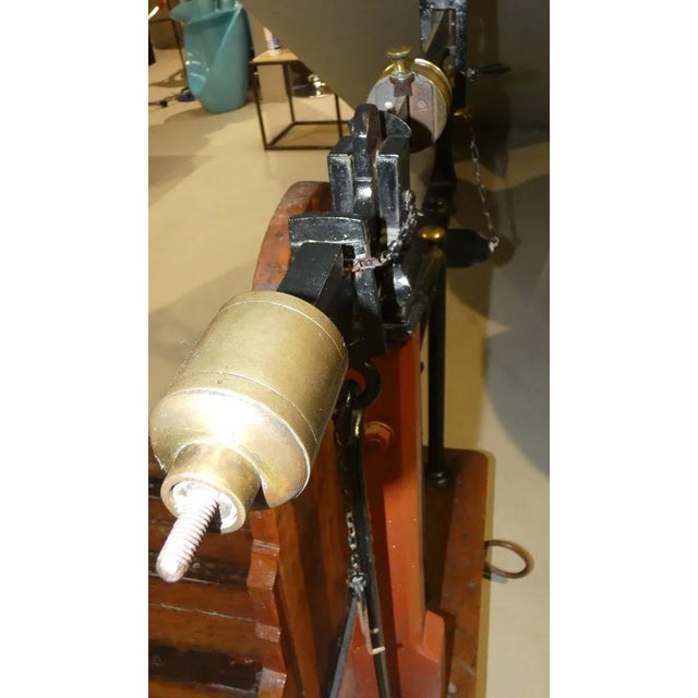 Libra Iron, Brass and Wood Bench by Leonardo Bertani, Italy, 1800s For Sale - Image 12 of 18