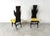 Wood Mid-Century High Back Flame Dining Chairs by Dante Latorre, 1950s, Set of 4 For Sale - Image 7 of 11