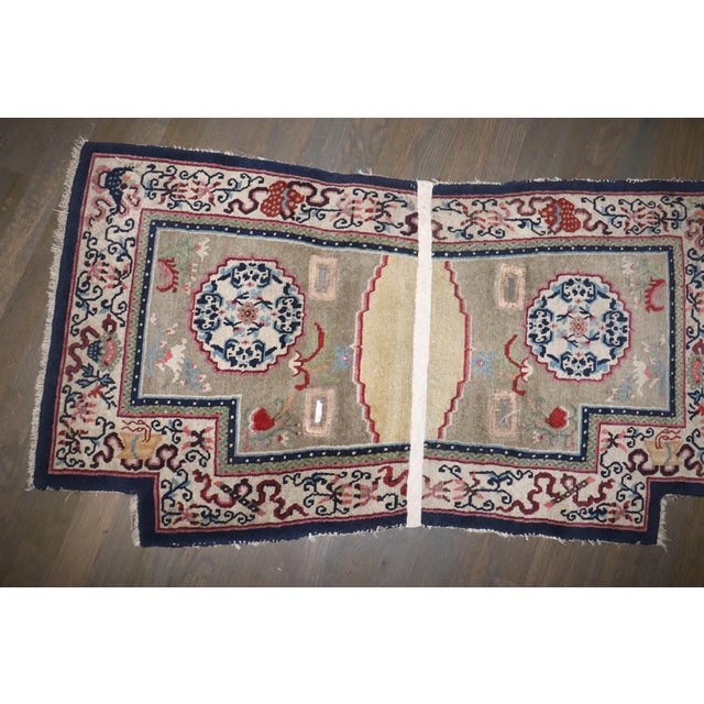 Textile Gray Tibetan Horseback Rug no. j5221 For Sale - Image 7 of 7