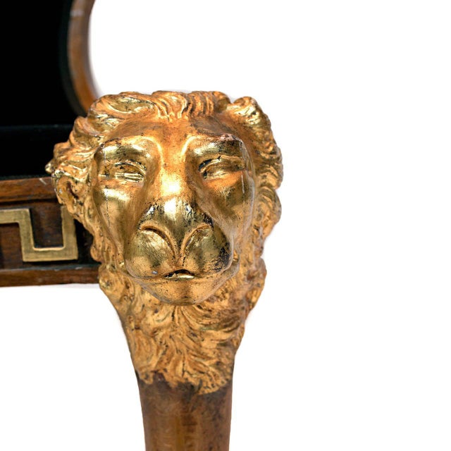 Vintage European Beech and Parcel-Gilt Klismos Chair ...