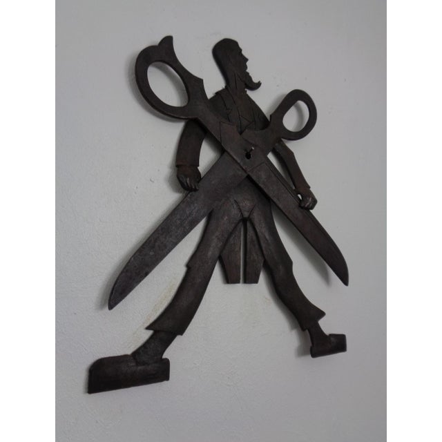 Handmade Wrought Iron Sign of Tailors Guild, Germany, 1900 For Sale - Image 11 of 18