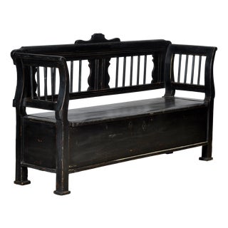 Antique Pine Bench, 1900s For Sale