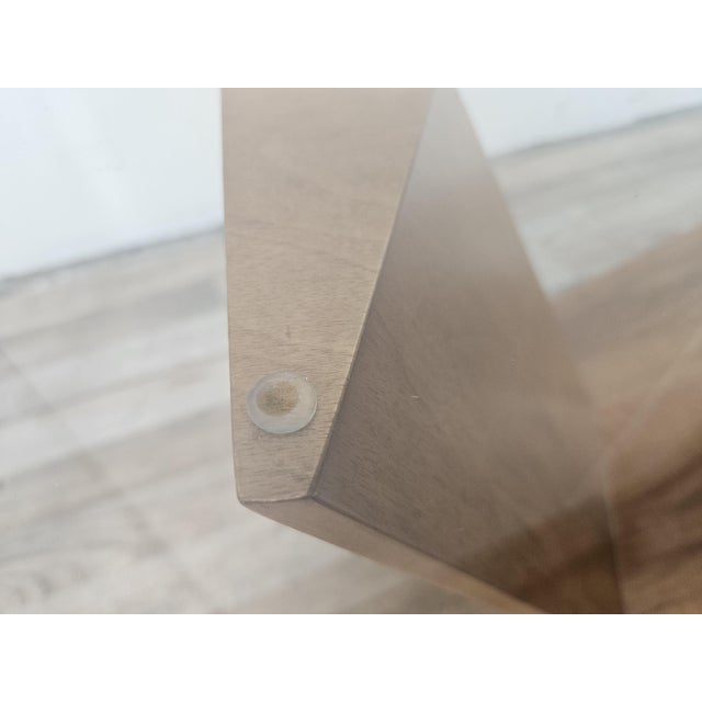 Valentino Coffee Table in Glass, Wood and Travertine by Cattelan Italia, 1990 For Sale - Image 10 of 13