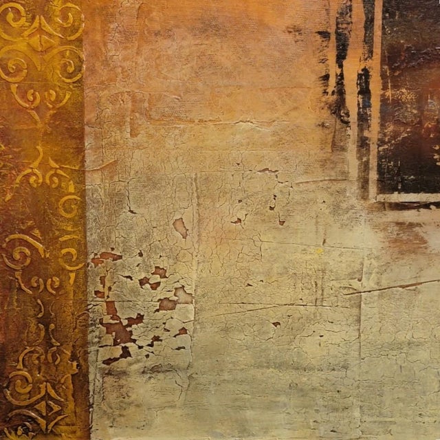 "Tone and Dawn" Original Mixed Media on Canvas 36" X 60" by Cary Henrie For Sale In Dallas - Image 6 of 9
