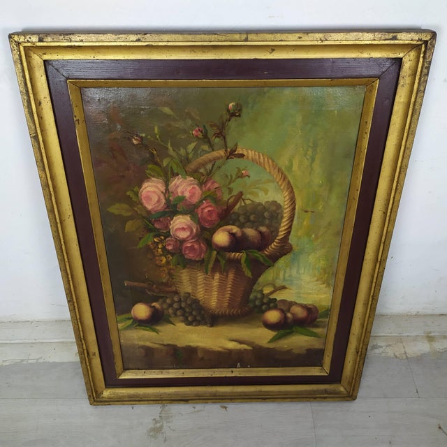 Still Life, Oil on Canvas, Framed, in Good conditions. Designed before 1890