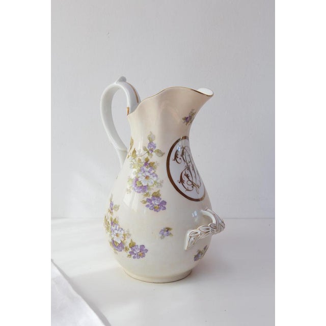 Ceramic Large 19th Century French Porcelain Ewer, Paris For Sale - Image 7 of 9