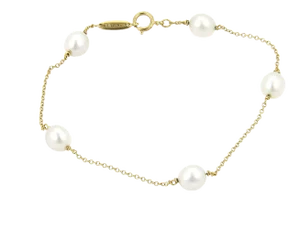 Tiffany & Co. Elsa Peretti Pearls by the Yard 18k Yellow Gold Bracelet