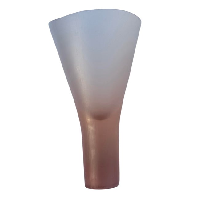1960s Tobia Scarpa Battuto Vase for Venini, Pink For Sale - Image 11 of 12