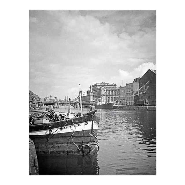 Karl Heinrich Lämmel, River Pregel with Green Bridge and Stock Exchange, Germany, 1934, Photograph For Sale