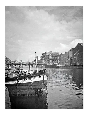 Karl Heinrich Lämmel, River Pregel with Green Bridge and Stock Exchange, Germany, 1934, Photograph