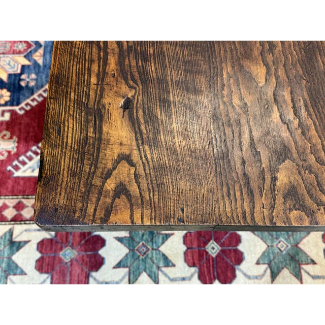 Brown Antique English Monastery Table in Oak, 1800s For Sale - Image 8 of 18