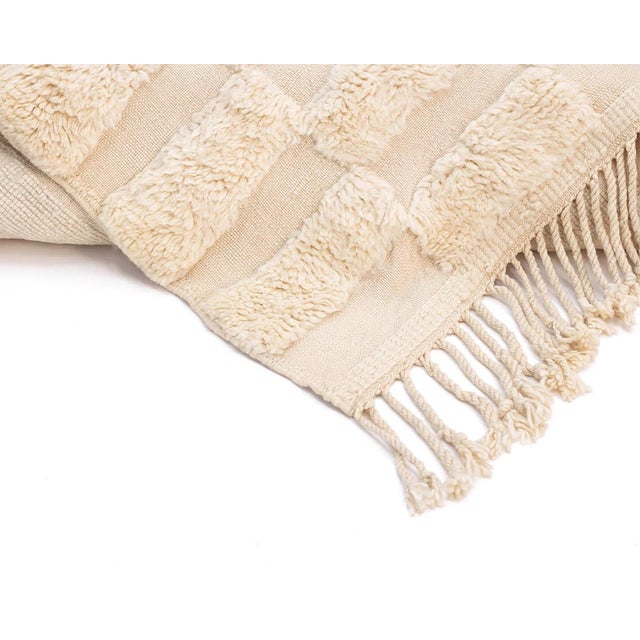 Textile Hand-Knotted Wool Rug by Azele Studio For Sale - Image 7 of 8