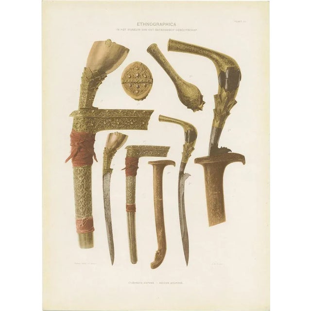 J. W. Teillers, Ethnographic Items of Batavia, 1910, Paper, Set of 12 For Sale - Image 14 of 14