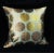 Gold and Silver Designer Pillow For Sale - Image 4 of 4