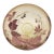 1940s Gorgeous Vaseline Tiffen Hand Painted Glass Bowl For Sale