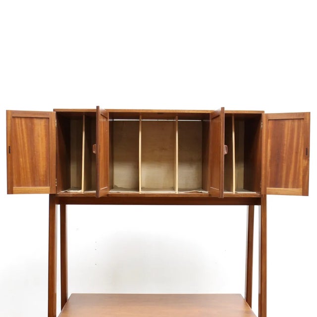 Wood Vintage 1960s Custom Made Hifi Record Player Cabinet For Sale - Image 7 of 11