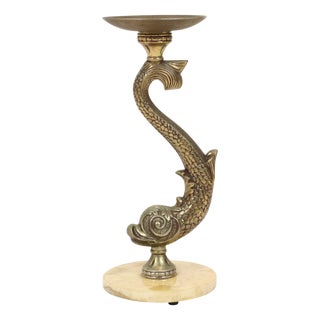 Mid-Century Mythical Dolphin Floor Ashtray, France, 1950s For Sale