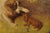 English 19th Century Painted Tôle Tray Depicting Playful Dogs and Turtle Doves For Sale - Image 11 of 11