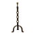Brutalist Lamp Base in Wrought and Hammered Iron, France, 1920s For Sale - Image 16 of 16