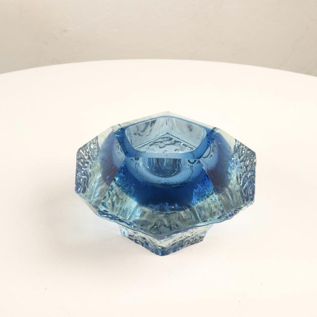 Sculptural Murano Glass Ashtray from Gianfranco Mandruzzato, 1960s For Sale - Image 3 of 15