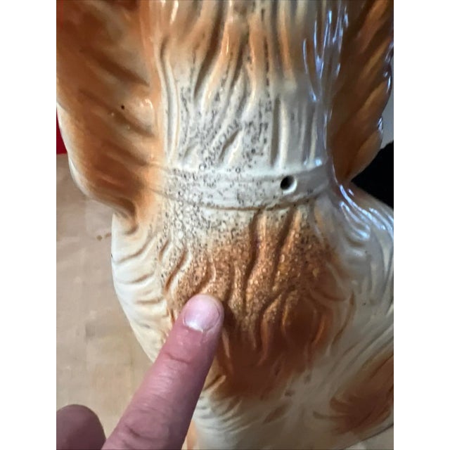 Antique Decorated Staffordshire Spaniel Dog, Circa 1860's For Sale - Image 11 of 16