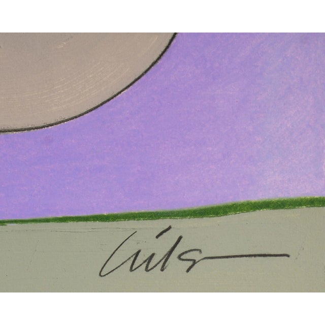 1980s 1980s Abstract Mixed Media Painting by Harry Hilson For Sale - Image 5 of 6