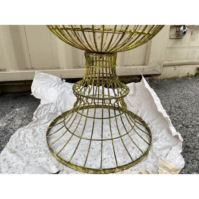 Yellow Early 20th Century Classical Metal Jardiniere Planter For Sale - Image 8 of 9