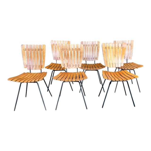 1950s Vintage Chairs in Style of Arthur Umanoff - Set of 6 For Sale