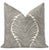 Pair of beautiful custom-made musgrove chenille pillows in charcoal. Meticulously handcrafted with serged interior seams,...