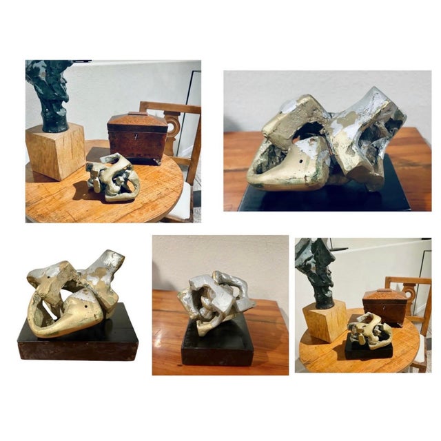 1980s Abstract Sculpture in the Manner of Artist Alicia Penalba, Expressionist, 6” X 7.25” For Sale - Image 11 of 11