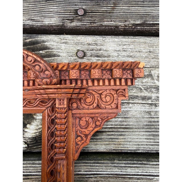 Nepalese Royal Kumari Window Frame Picture Frame For Sale - Image 4 of 10
