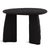 Tribal Modern Black Chiseled Wood Side Table For Sale - Image 3 of 5