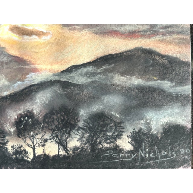 Pastel Landscape by Perry Nichols For Sale - Image 6 of 12