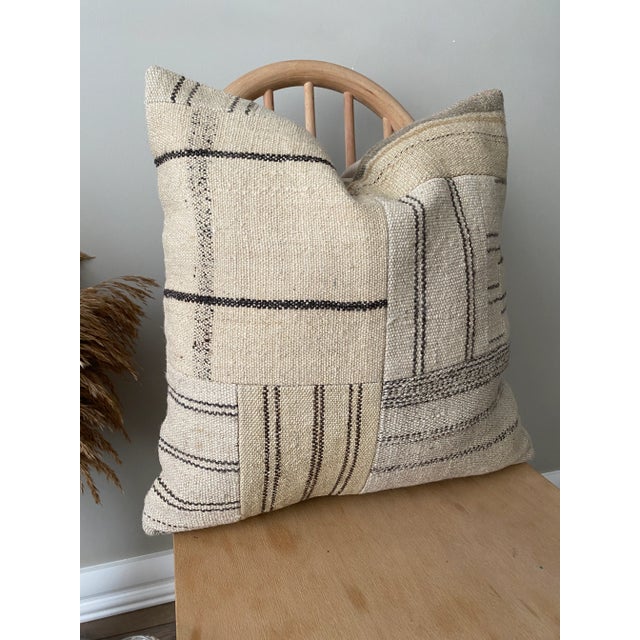 1970s Vintage Striped Pillow Cover For Sale - Image 5 of 7