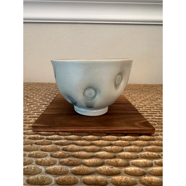 Vintage 1990’s Signed Hand Embossed Ceramic Bowl For Sale - Image 12 of 12