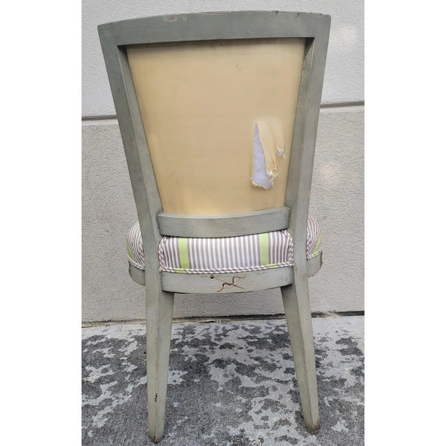 French Directoire-Style Painted Chair For Sale - Image 3 of 8