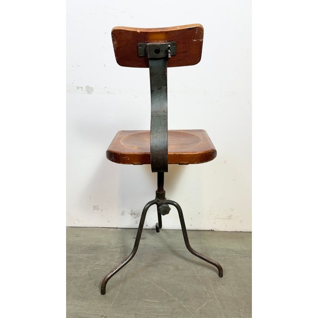 Industrial Factory Swivel Chair, 1950s For Sale - Image 15 of 18